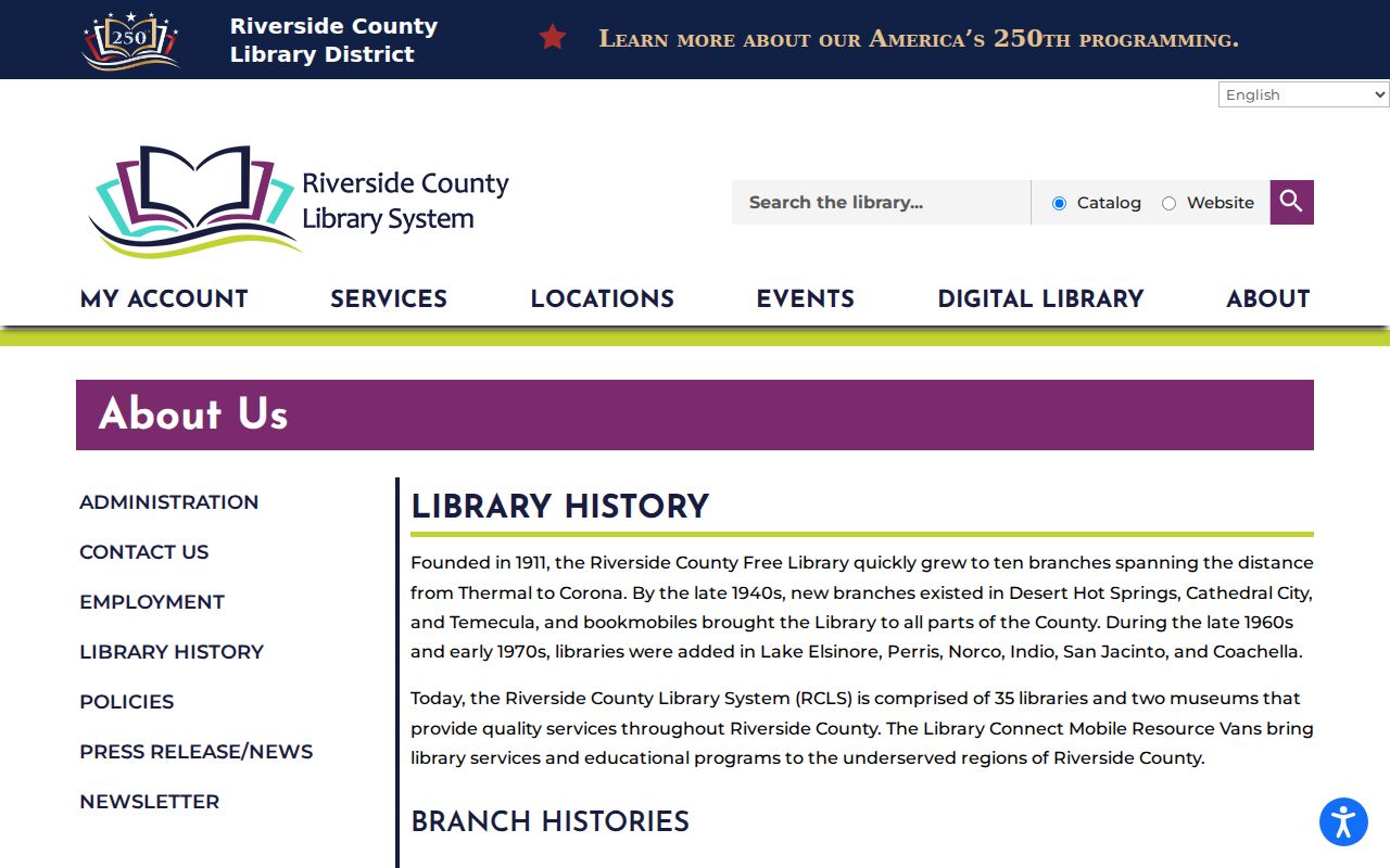 Perris city directory library history and local collection