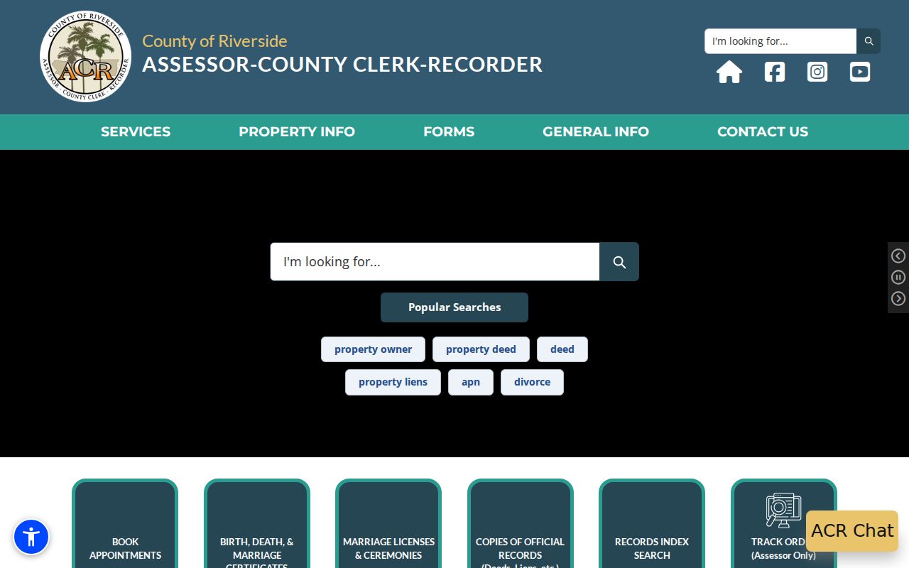 Perris residents directory county assessor property search