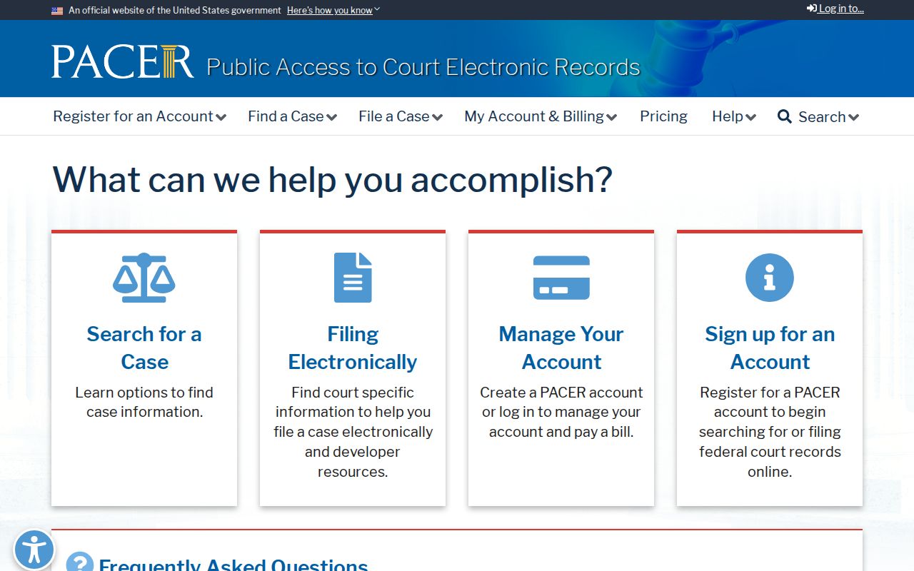Perris resident lookup federal PACER court records